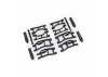 Traxxas Suspension kit, Mini MAXX WideMaxx, black (includes front + rear suspension arms, front toe links + outer half shafts (extended)