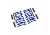 Traxxas Suspension kit, Mini MAXX WideMaxx, blue (includes front + rear suspension arms, front toe links + outer half shafts (extended)