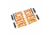 Traxxas Suspension kit, Mini MAXX WideMaxx, orange (includes front + rear suspension arms, front toe links + outer half shafts (extended)