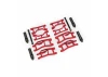 Traxxas Suspension kit, Mini MAXX WideMaxx, red (includes front + rear suspension arms, front toe links + outer half shafts (extended)