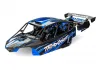 Traxxas Body, Funco Pro Scale Sand Car, blue (painted, decals applied) (assembled with front + rear body supports for clipless mounting, roll cage + interior)