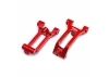 Traxxas Caster blocks (c-hubs), 6061-T6 aluminium (red-anodised), left + right, 3x8mm BCS (with threadlock) (6)