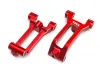 Traxxas Caster blocks (c-hubs), 6061-T6 aluminium (red-anodised), left + right, 3x8mm BCS (with threadlock) (6)