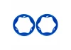 Traxxas Beadlock rings, rear, blue (4.3) (2)