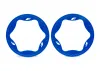 Traxxas Beadlock rings, rear, blue (4.3) (2)