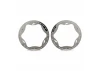 Traxxas Beadlock rings, rear, chrome (4.3) (2)