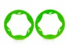 Traxxas Beadlock rings, rear, green (4.3) (2)