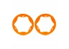 Traxxas Beadlock rings, rear, orange (4.3) (2)