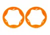 Traxxas Beadlock rings, rear, orange (4.3) (2)