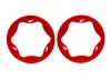 Traxxas Beadlock rings, rear, red (4.3) (2)