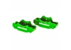 Traxxas Brake calipers, front (left + right) (green-anodised 6061-T6 aluminium), 3x10mm CS (with threadlock) (4), 2.5x8mm BCS (with threadlock) (4)