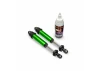 Traxxas Shocks, GT-MAXX, rear, aluminium, green-anodised (fully assembled w/o springs) (2)