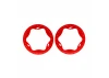 Traxxas Beadlock rings, front, red (3.5) (2)