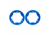Traxxas Beadlock rings, rear, blue (3.9) (2)