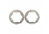 Traxxas Beadlock rings, rear, chrome (3.9) (2)