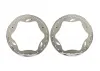 Traxxas Beadlock rings, rear, chrome (3.9) (2)