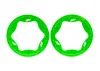Traxxas Beadlock rings, rear, green (3.9) (2)