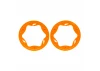 Traxxas Beadlock rings, rear, orange (3.9) (2)