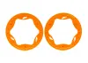 Traxxas Beadlock rings, rear, orange (3.9) (2)
