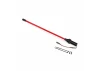 Traxxas Whip light, LED, red (assembled) (1)/ 3x12mm BCS (2) (replacement for 1 whip light, left or right) (requires 6588X accessory power supply)