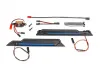 Traxxas LED light kit, blue, complete (underbody) (includes 3-volt accessory power supply, power harnesses + mounting hardware)