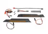Traxxas LED light kit, orange, complete (underbody) (includes 3-volt accessory power supply, power harnesses + mounting hardware)