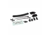 Traxxas Replacement body trim pieces for the 11011-series TRX-4 Nissan Pathfinder body. Includes side mirrors, windshield wipers, door handles, 2.6x10 mm screws (2), and 1.6x6 mm screws (6).