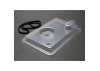 Traxxas Radio box lid (clear)/ rubber gasket (1) (for use with remote push button)