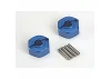 Traxxas Lightweight Blue-anodized Aluminium 12mm Hex Wheel Hubs (2) + Axle Pins (4)