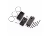 Traxxas Servo case, plastic (top, middle, bottom) / gaskets / hardware (for 2275 servo)