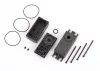 Traxxas Servo case, plastic (top, middle, bottom) / gaskets / hardware (for 2275 servo)