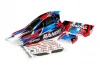 Traxxas Body, Bandit (also fits Bandit VXL), red/ wing (painted, decals applied)