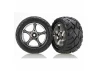 Traxxas Anaconda Tires with Tracer 2.2 Chrome Wheels (assembled glued) (rear)