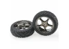 Traxxas Anaconda Tires with Tracer 2.2 Black Chrome Wheels (assembled glued) (front)