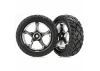 Traxxas Anaconda Tires with Tracer 2.2 Chrome Wheels (assembled glued) (front) ** CLEARANCE **