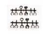 Traxxas Spring retainers upper lower (2)/ spring pre-load spacers: 1mm (4)/ 1.5mm (2)/ 2mm (2)/ 4mm (2)/ 8mm (2) (Big Bore Shocks)