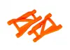 Traxxas Suspension arms, orange (rear, left + right), heavy duty