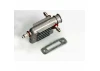Traxxas Exhaust header marine/ header gasket/pressure fitting/ fitting gasket/ header screws (2) Note: This header has 3 pressure fittings. If upgrading an older boat with 2 pressure fittings then use part 3580 (for side exhaust engines only)