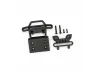 Traxxas Bumper, front/ bumper mount, front / 4x23mm BCS (2)/ 3x10mm BCS (2) (black)