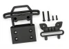Traxxas Bumper, front/ bumper mount, front / 4x23mm BCS (2)/ 3x10mm BCS (2) (black)