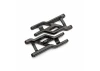 Traxxas Suspension arms, front (black) (2) (heavy duty, cold weather material)