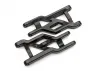 Traxxas Suspension arms, front (black) (2) (heavy duty, cold weather material)