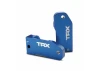 Traxxas Caster blocks 30-degree blue-anodized 6061-T6 Aluminium (left right)