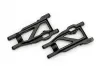 Traxxas Suspension arms, black, front/rear (left + right), heavy duty (2)