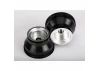 Traxxas Wheels satin chrome dual profile (2.0 outer 3.0 inner) (nitro rear/ electric front) (2)