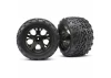Traxxas Talon tires All-Star black chrome wheels foam inserts (assembled and glued) (nitro rear/ electric front) (2) (TSM rated)