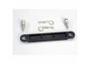 Traxxas Battery hold-down plate (black)/ metal posts (2)/body clips (2)
