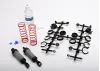 Traxxas Ultra Shocks (grey) (long) (complete w/ spring pre-load spacers springs) (2)