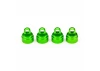 Traxxas Green-anodized Aluminium Shock caps (4) (fits all Ultra Shocks)