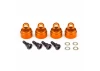 Traxxas Shock caps, aluminium (orange-anodised) (4) (fits all Ultra Shocks)